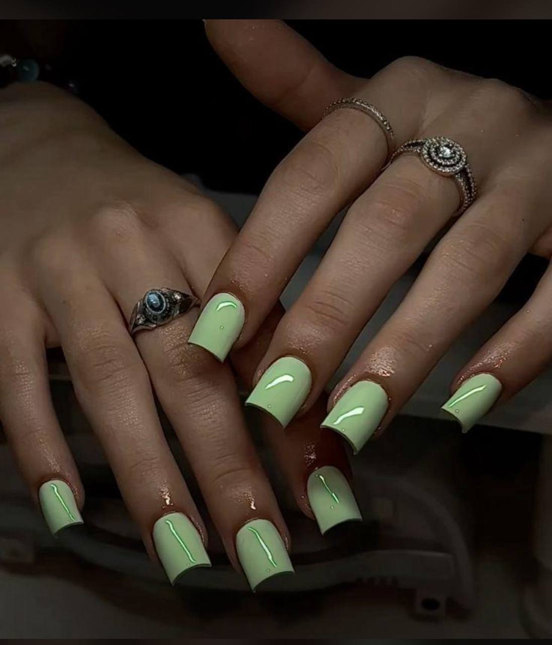 Green Acrylics